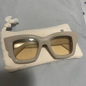 Jacquemus nude colored sunglasses